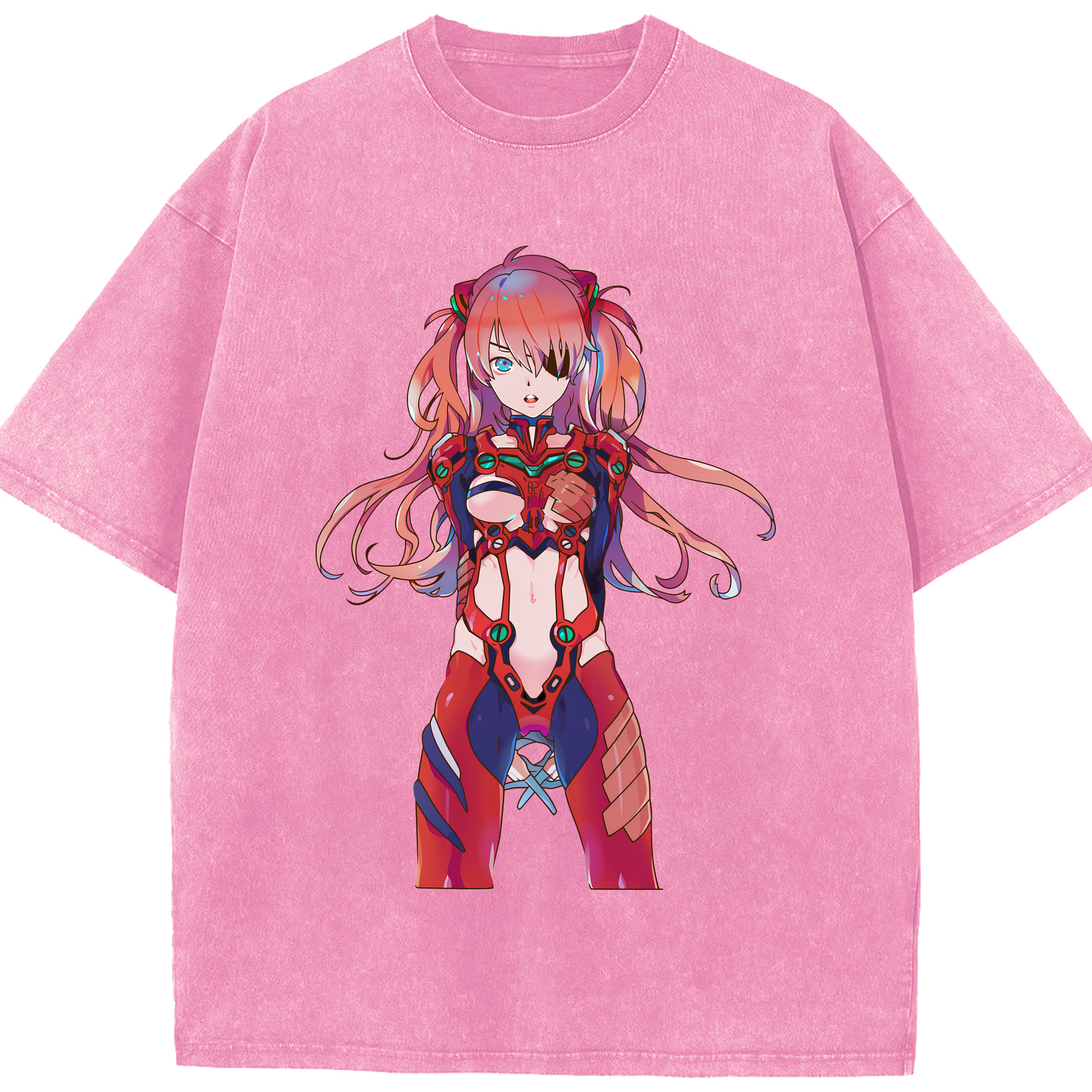 （画像用） EVA 新世紀エヴァンゲリオン 綿100% ヴィンテージ風 半袖Tシャツ（フロントプリント）